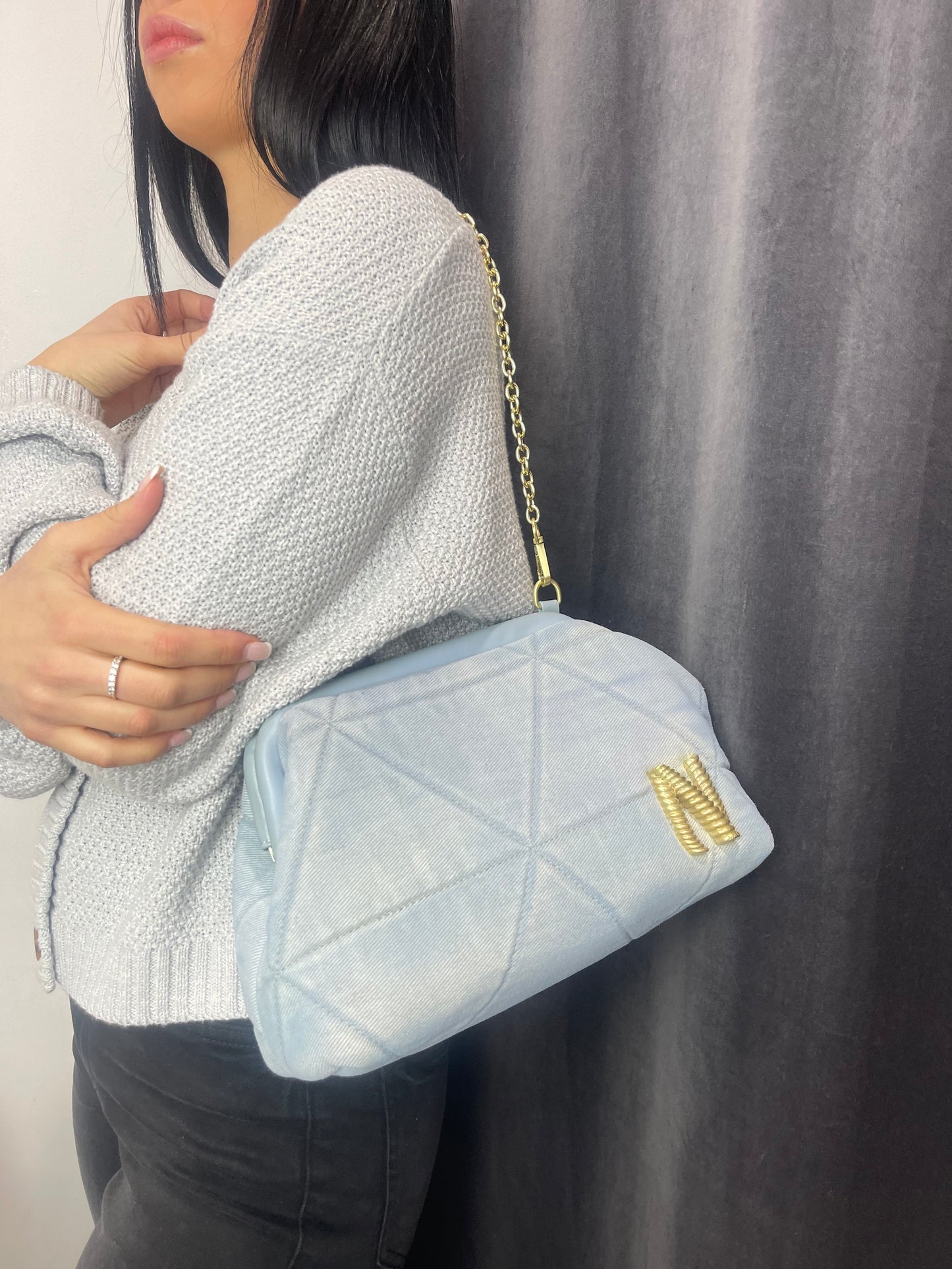 Pochette denim Nalì