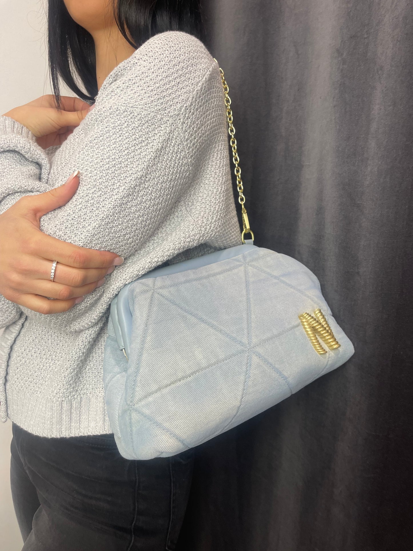 Pochette denim Nalì