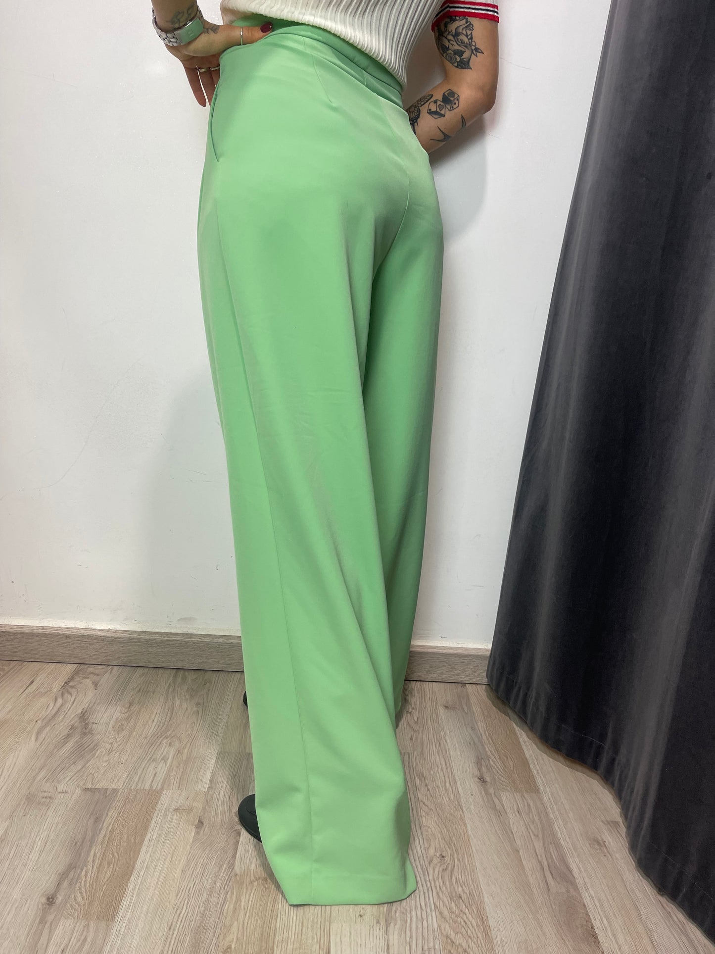 Pantalone Vega pistacchio SILENCE LIMITED