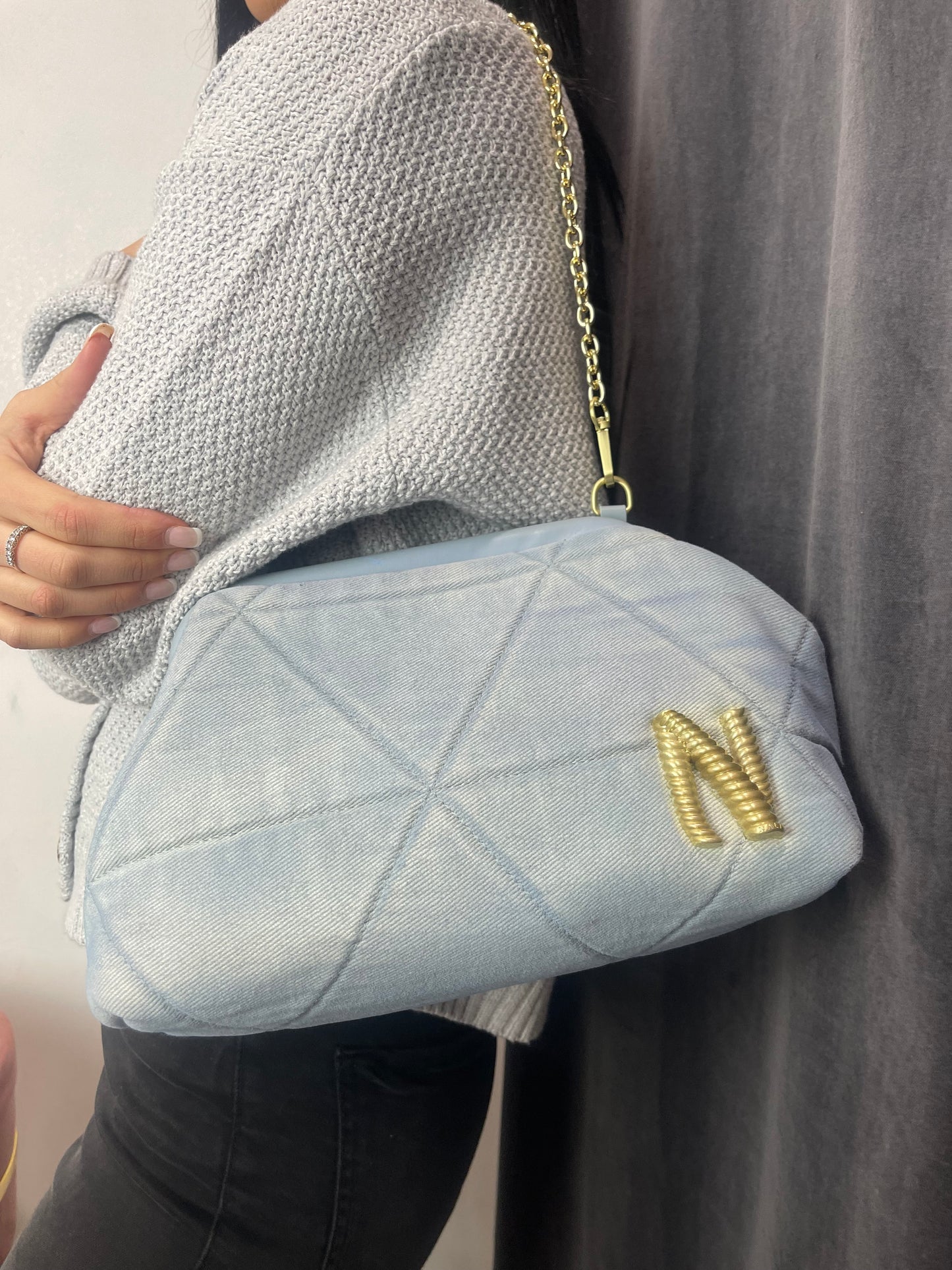 Pochette denim Nalì