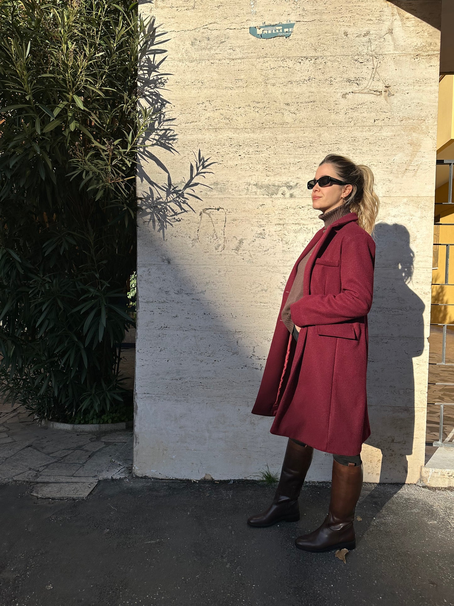 Cappotto Le Streghe Bordeaux